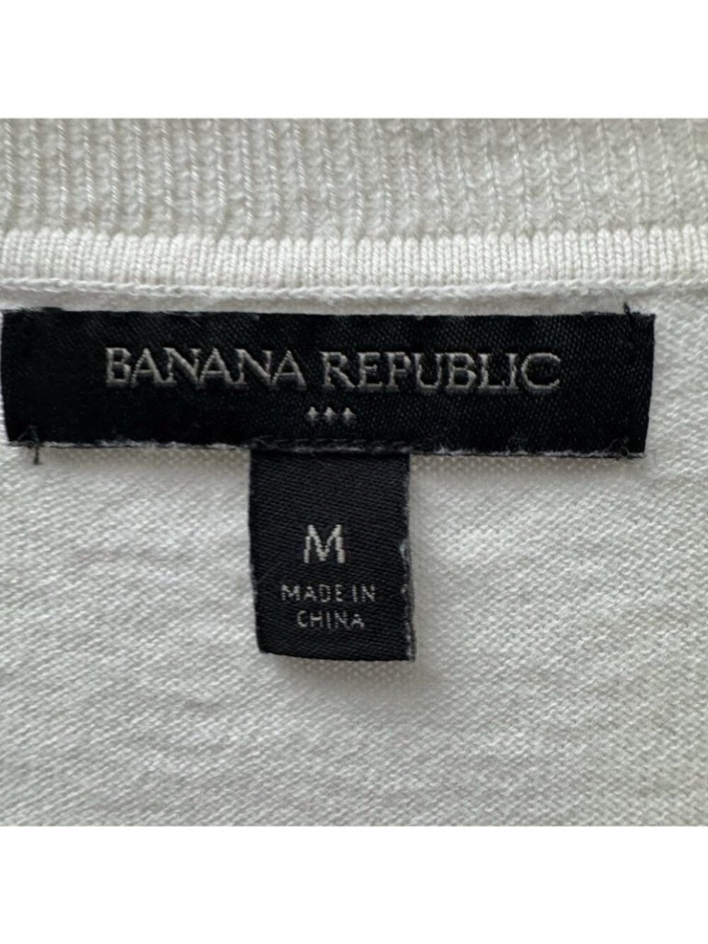 Banana Republic L’Amour Sweater Women Medium Ivory Graphic Lightweight Knit - Picture 5 of 7